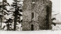 80. léta 20. století - Hrad Hartenšten v roce 1984 - věž