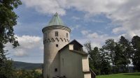 Věž Šlikovka hradu Freudenstein, srpen 2017