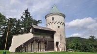 Věž hradu Freudenstein, srpen 2017
