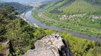 Spálenisko - vyhlídka nad kaňonem Labe