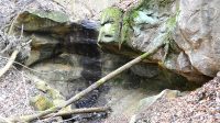 První vodopád na západní větvi Kamenného potoka