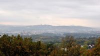 10. 10. 2017 - Pohled na vodojem z hradu Krupka