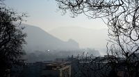 15. 2. 2017 - Výhled na Střekov ze zahrady